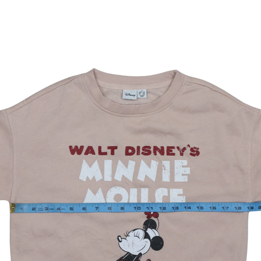 Womens UK Size 2XS Disney Beige Pullover Sweatshirt