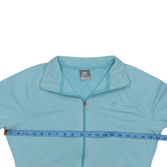 Womens UK Size L Nike Blue Gym & Training Running & Jogging Walking Jacket