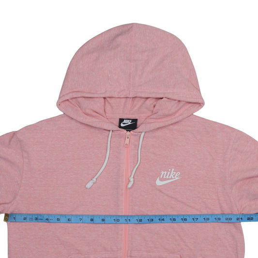 Womens UK Size M Nike Pink Full Zip Hoodie