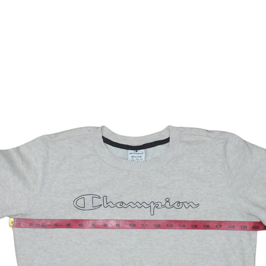 Womens UK Size M Champion Grey Pullover Sweatshirt