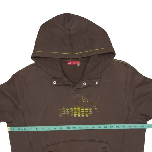 Mens UK Size L PUMA Brown Pullover Hoodie
