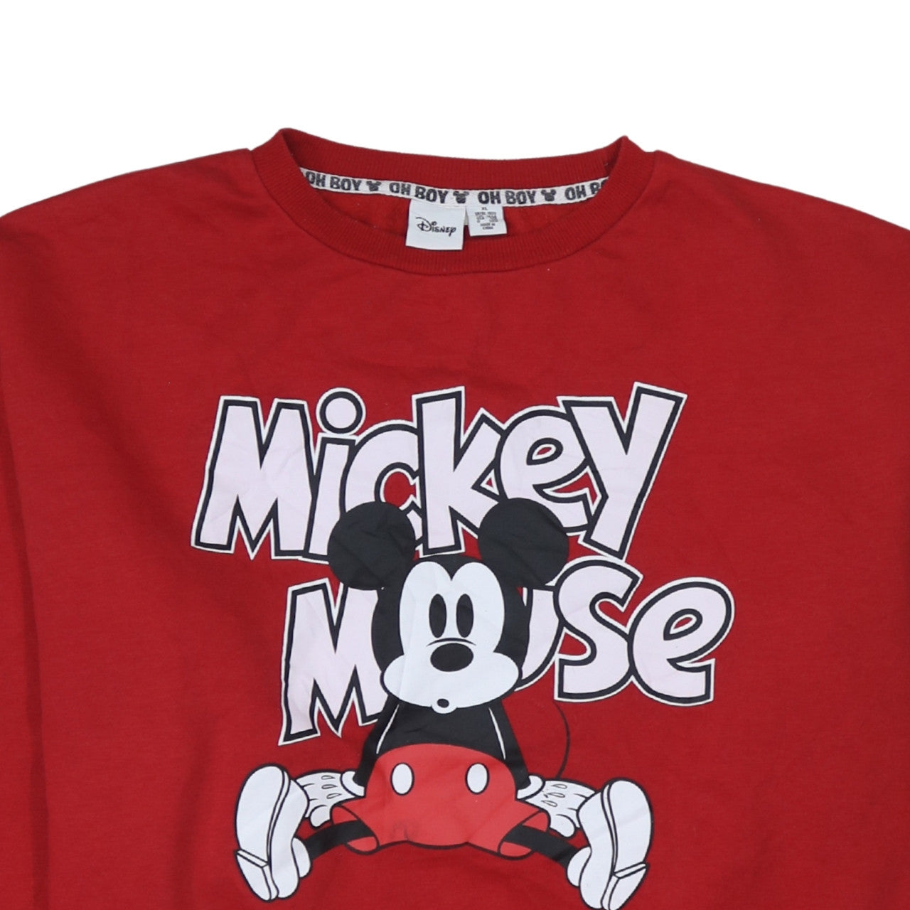 Womens UK Size XL Disney Red Pullover Sweatshirt