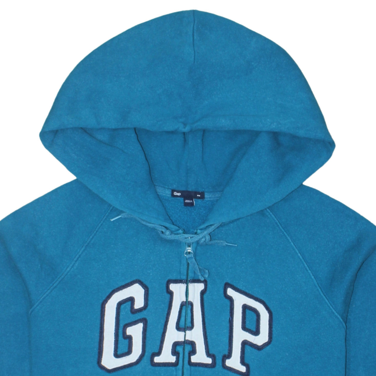 Womens UK Size M Gap Blue Full Zip Hoodie