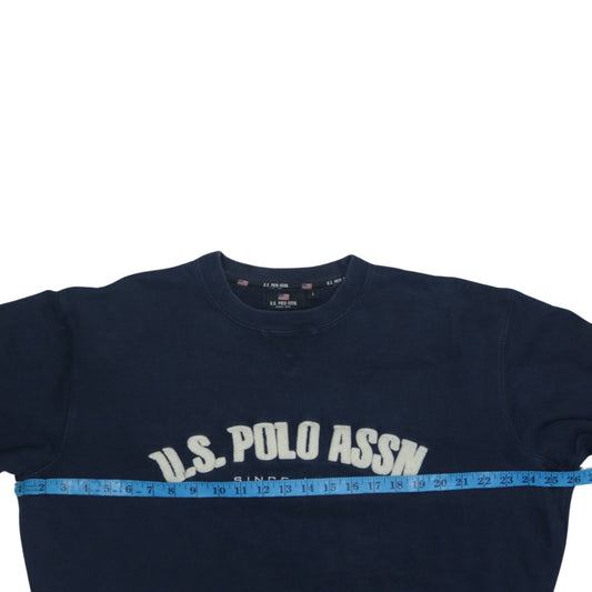 Mens UK Size L U.S. Polo Assn. Blue Pullover Sweatshirt