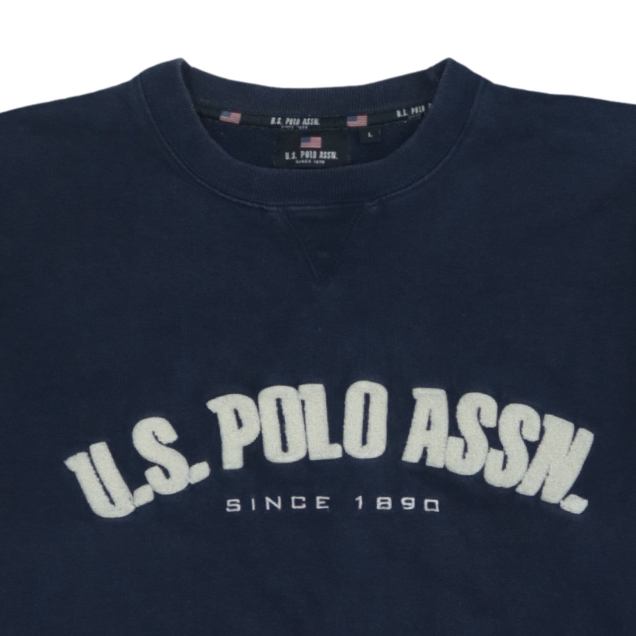 Mens UK Size L U.S. Polo Assn. Blue Pullover Sweatshirt