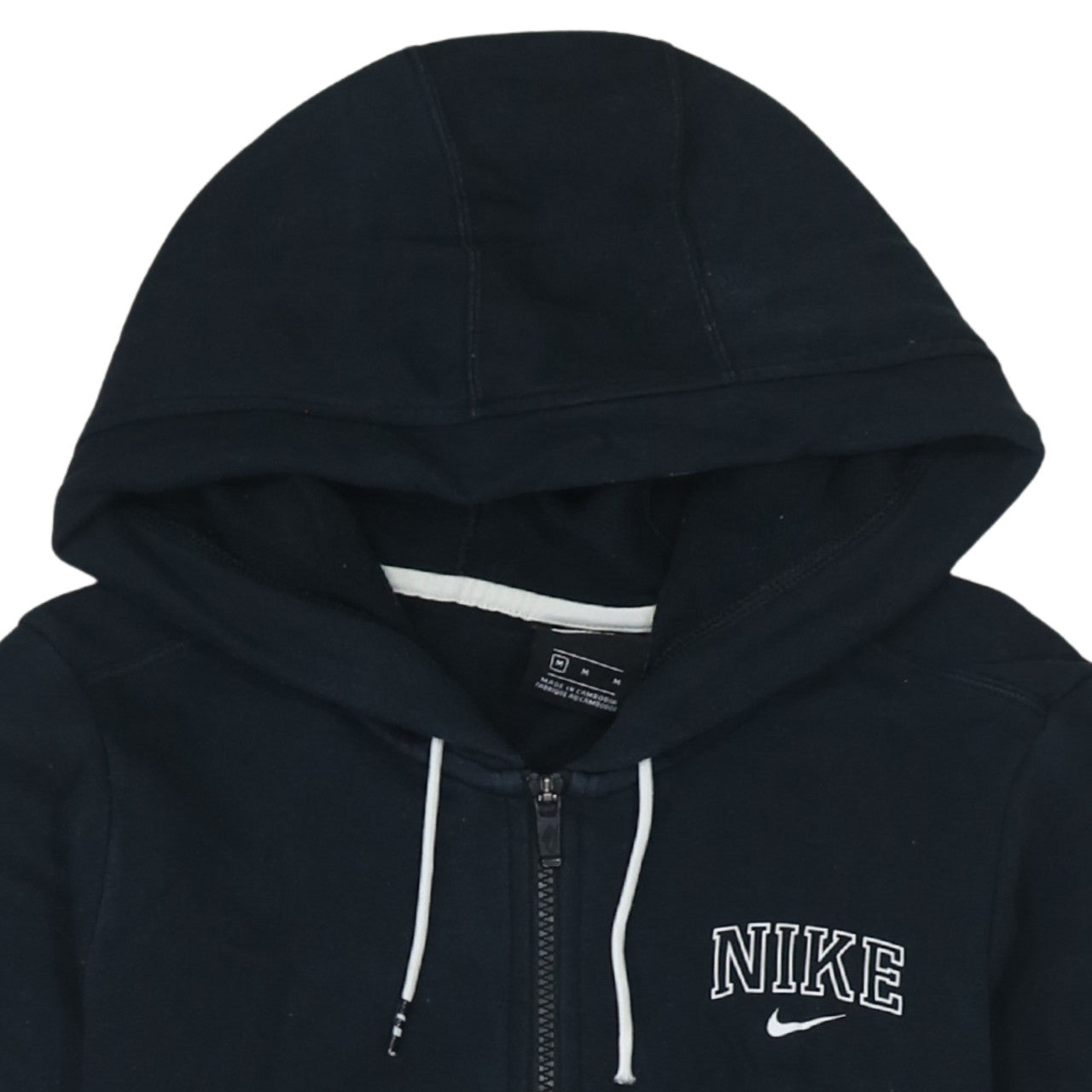 Mens UK Size M Nike Black Full Zip Hoodie