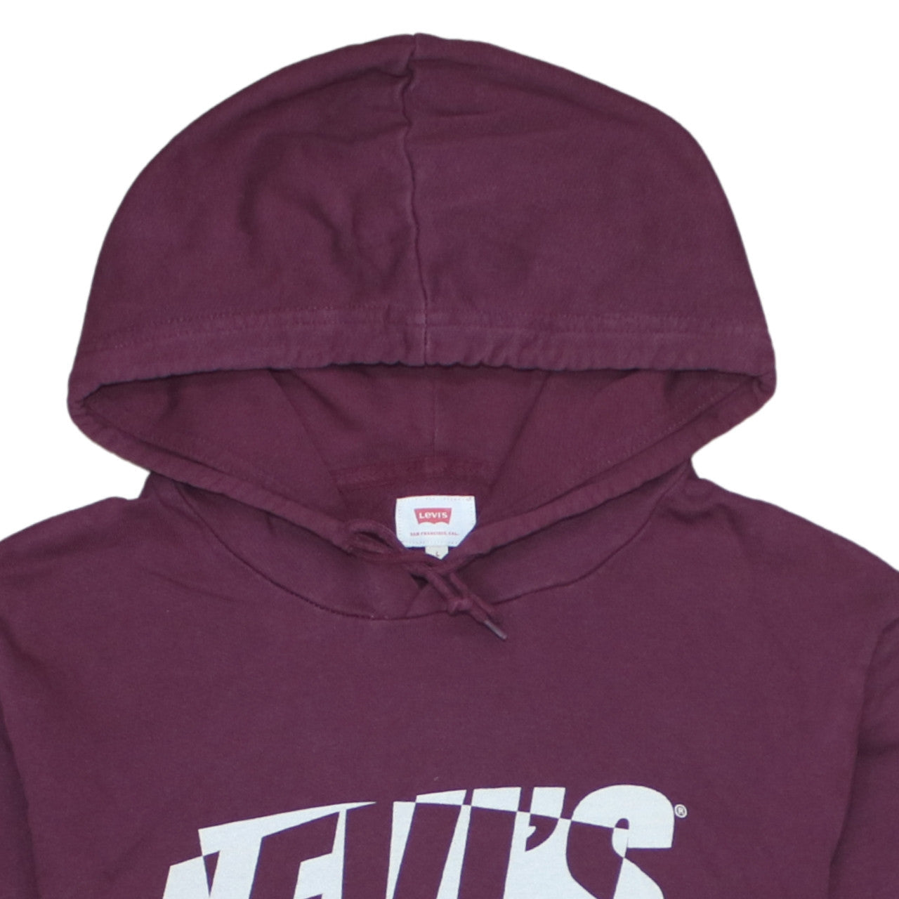 Mens UK Size L Levi's Purple Pullover Hoodie