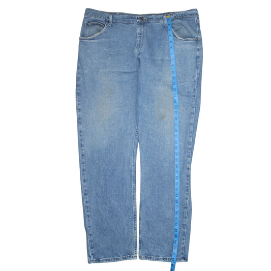 Mens UK Size XL Wrangler Regular Fit Straight Blue Jeans