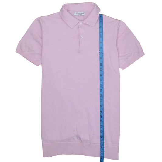 U.S. Polo Assn. Men's Pink Cotton Polo Shirt Size M Short Sleeve