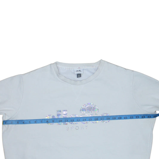 Womens UK Size 18 ellesse White Pullover Sweatshirt