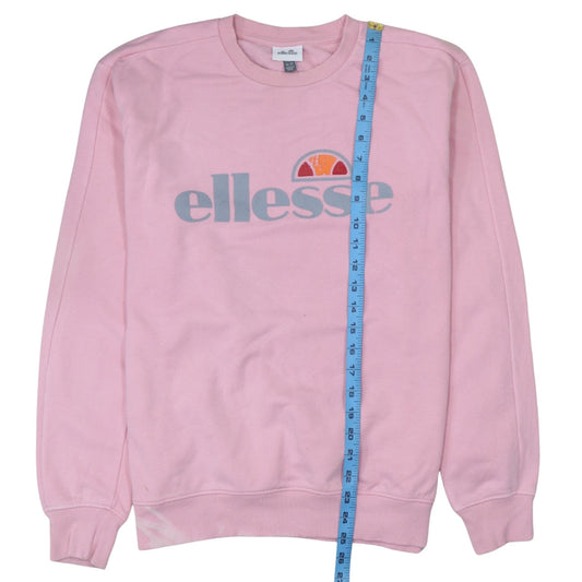 Womens UK Size 12 ellesse Pink Pullover Sweatshirt