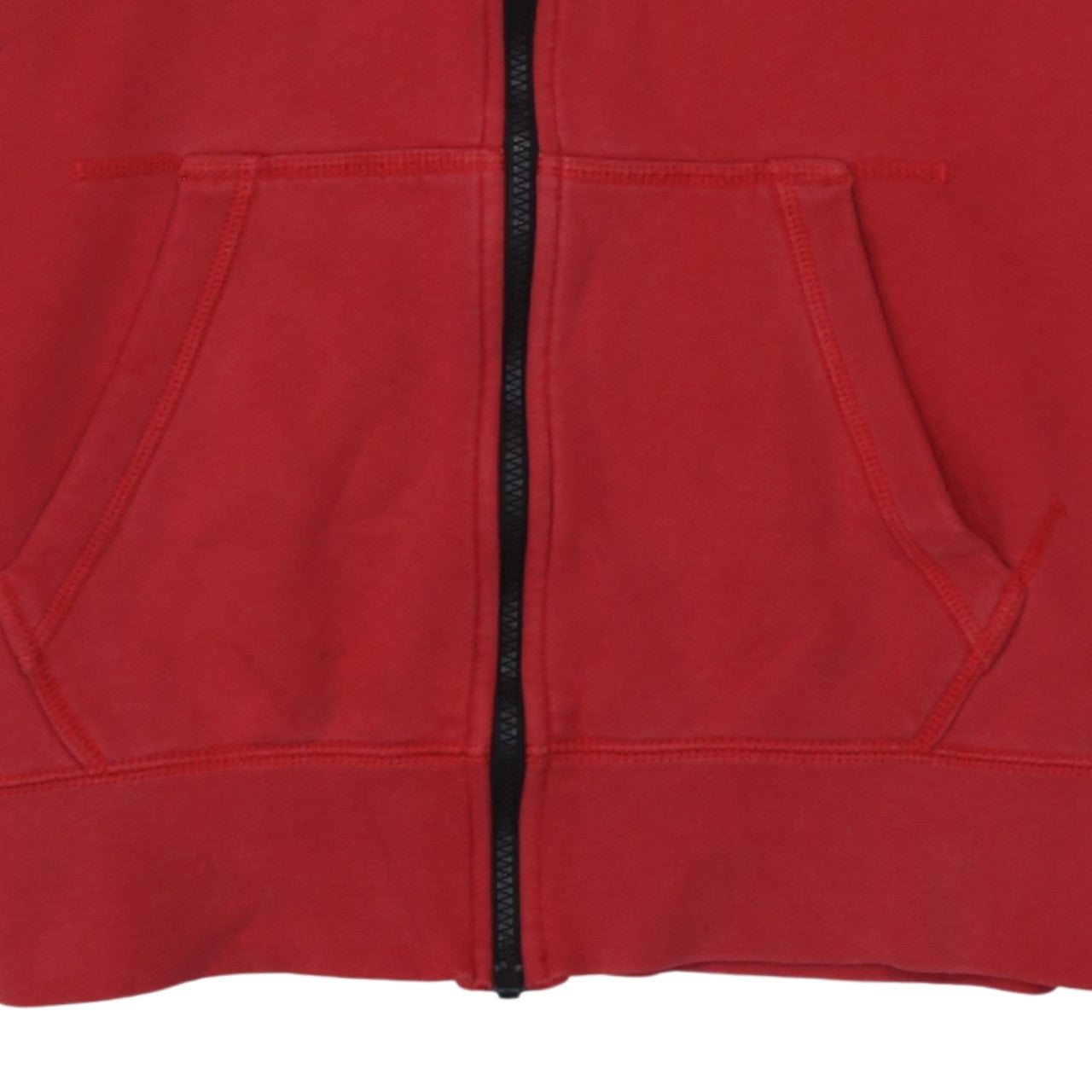 Mens UK Size S Nike Red Full Zip Hoodie