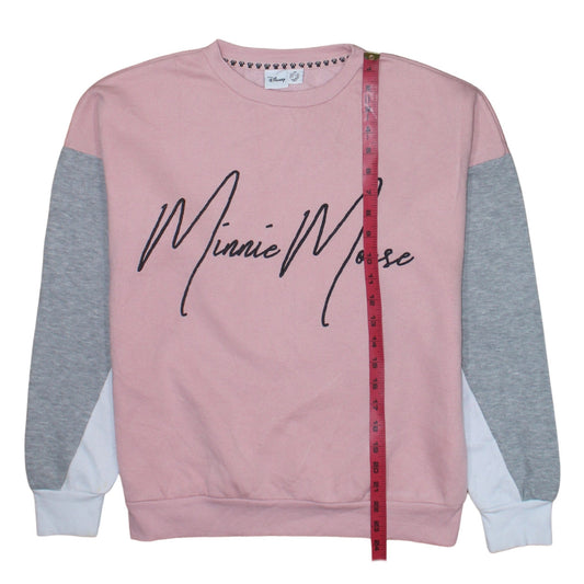 Womens UK Size XS Disney Pink Pullover Sweatshirt