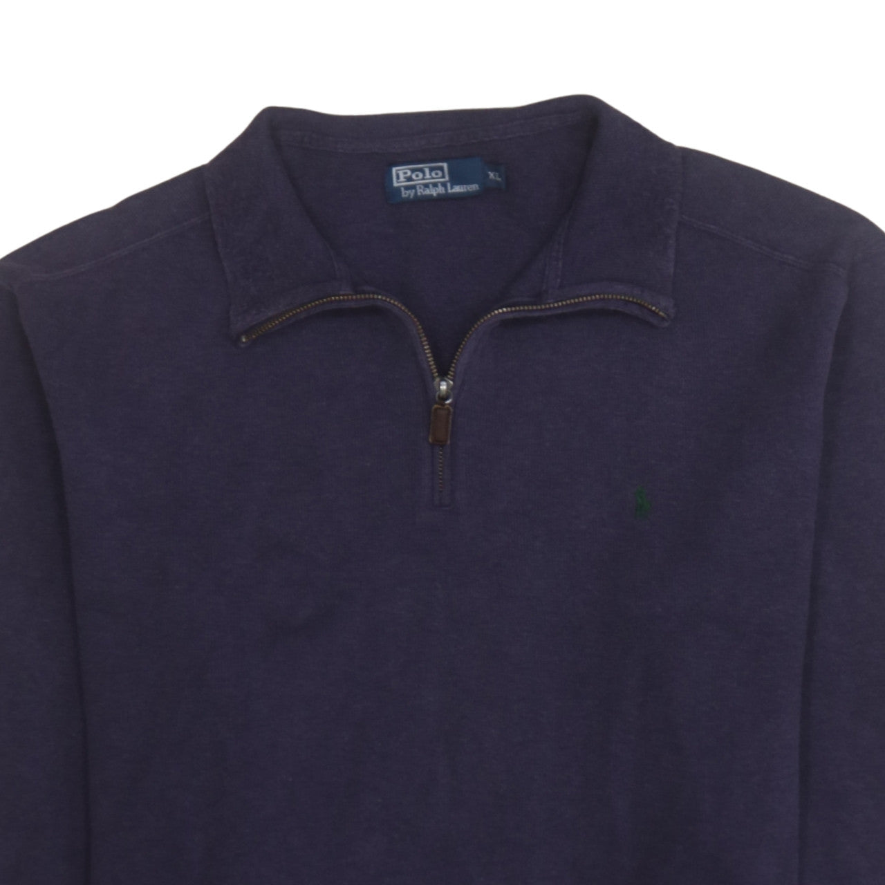 Mens UK Size XL Ralph Lauren Purple 1/4 Zip Jumper