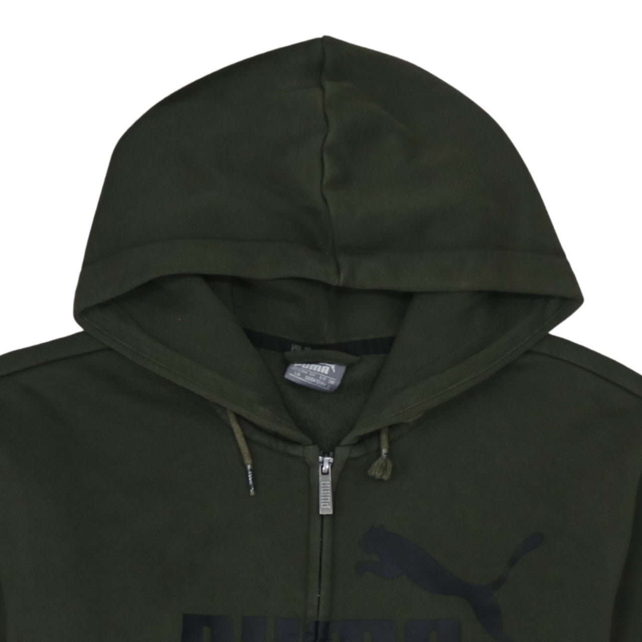Mens UK Size L PUMA Green Full Zip Hoodie
