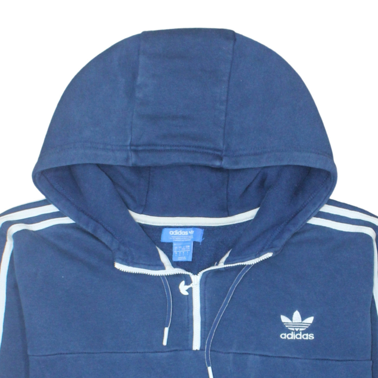 Mens UK Size L adidas Blue Pullover Hoodie