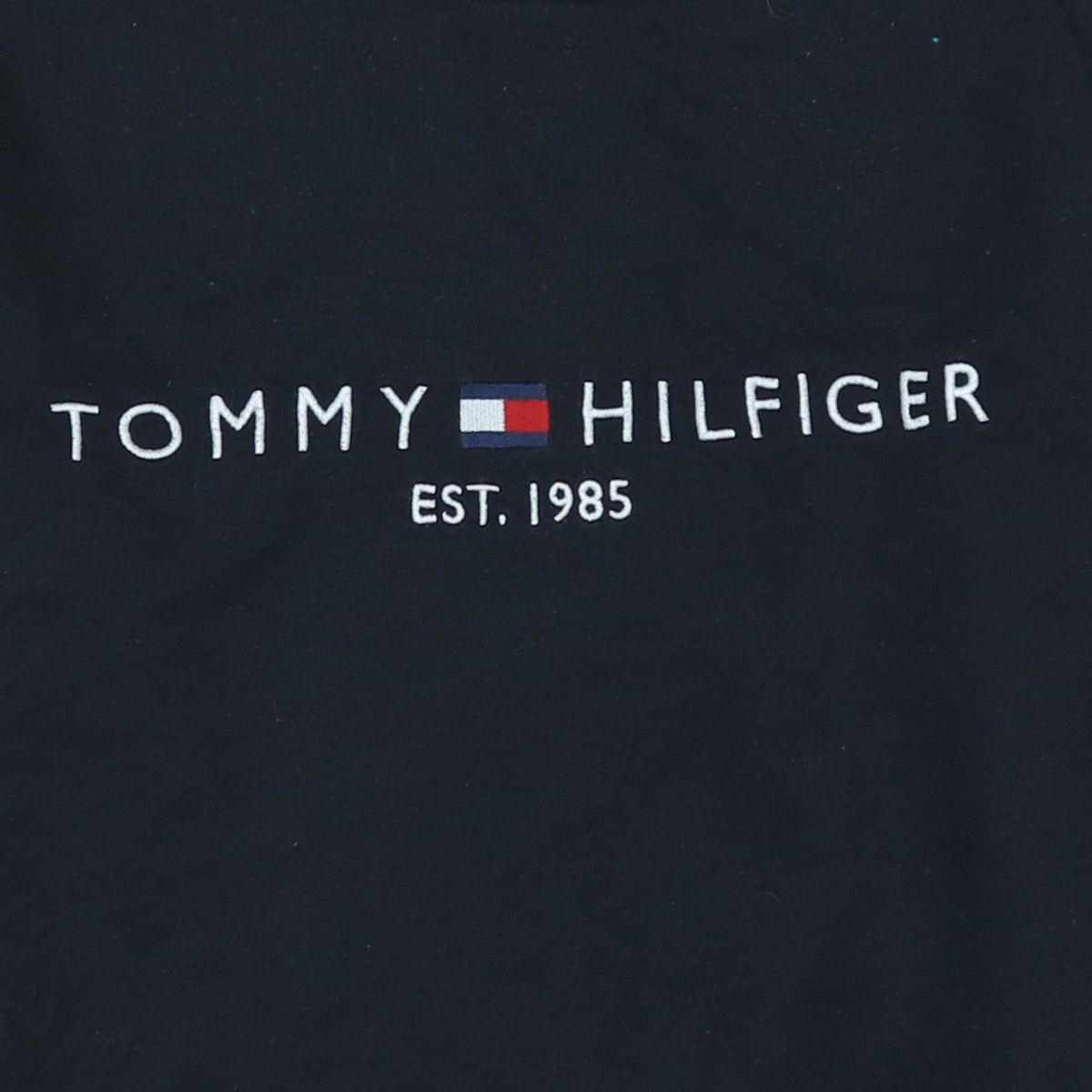 Mens UK Size L Tommy Hilfiger Black Pullover Sweatshirt
