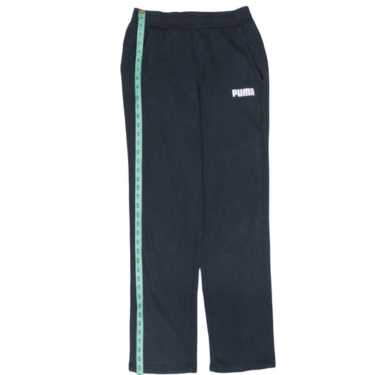 Mens UK Size S PUMA Regular Fit Sweatpants Black Trousers