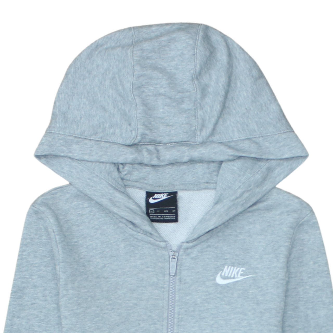 Mens UK Size XS Nike Grey Full Zip Hoodie