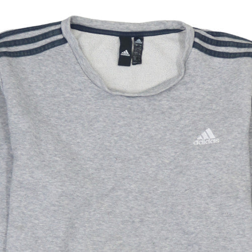 Mens UK Size L adidas Grey Pullover Sweatshirt