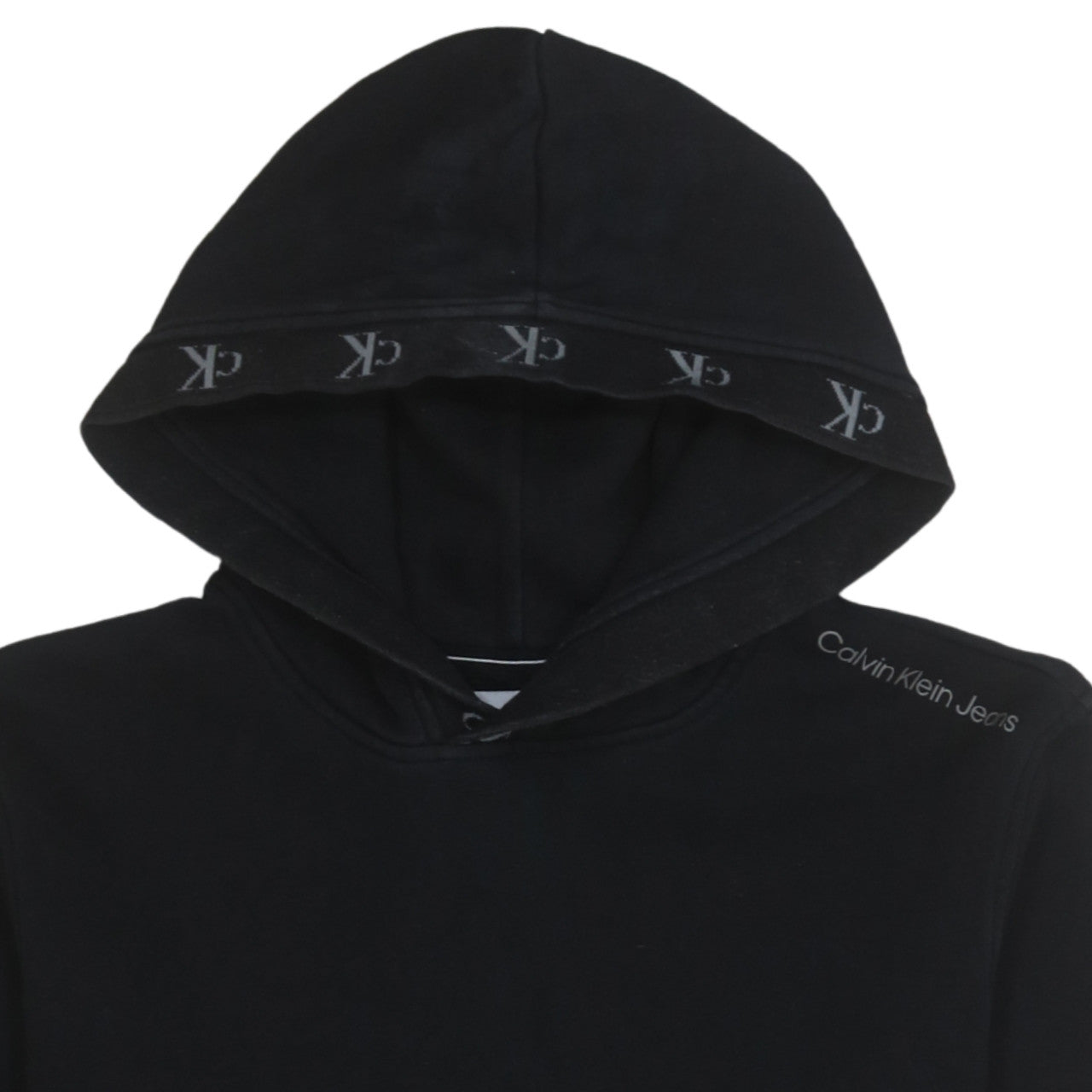 Mens UK Size S Calvin Klein Jeans Black Pullover Hoodie