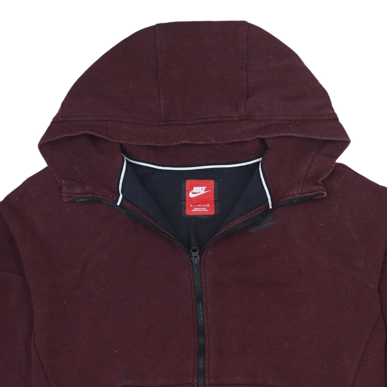 Mens UK Size S Nike Brown Full Zip Hoodie