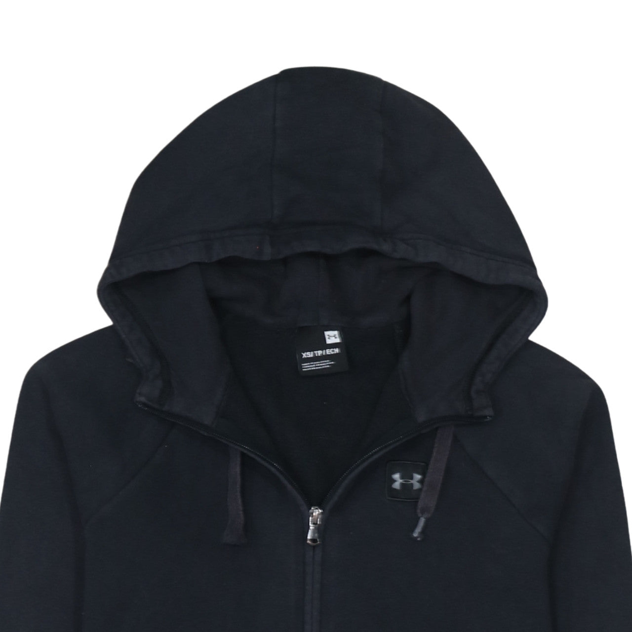 Mens UK Size XS Under armour Black Full Zip Hoodie