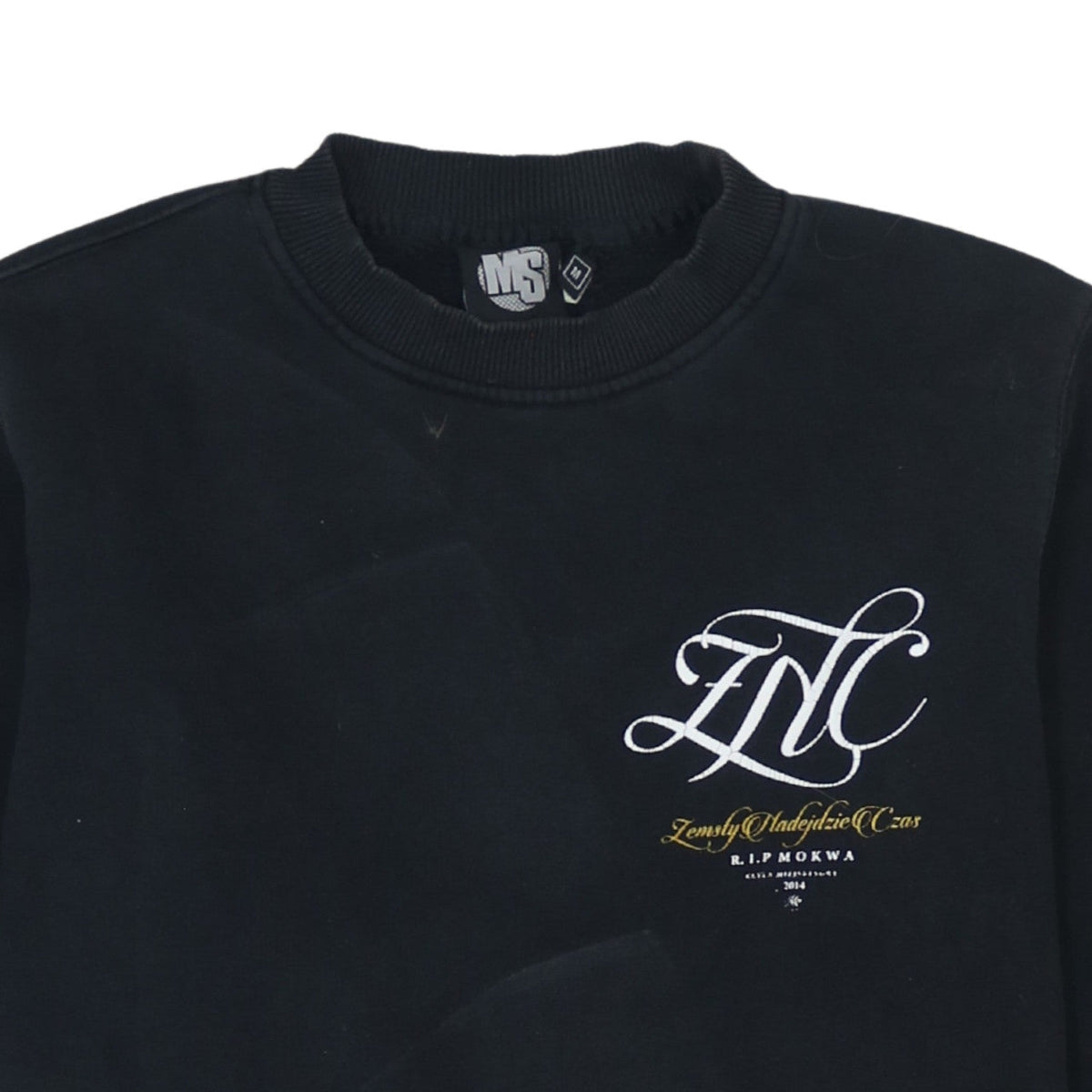 Mens UK Size M Miejski Sort Black Pullover Sweatshirt