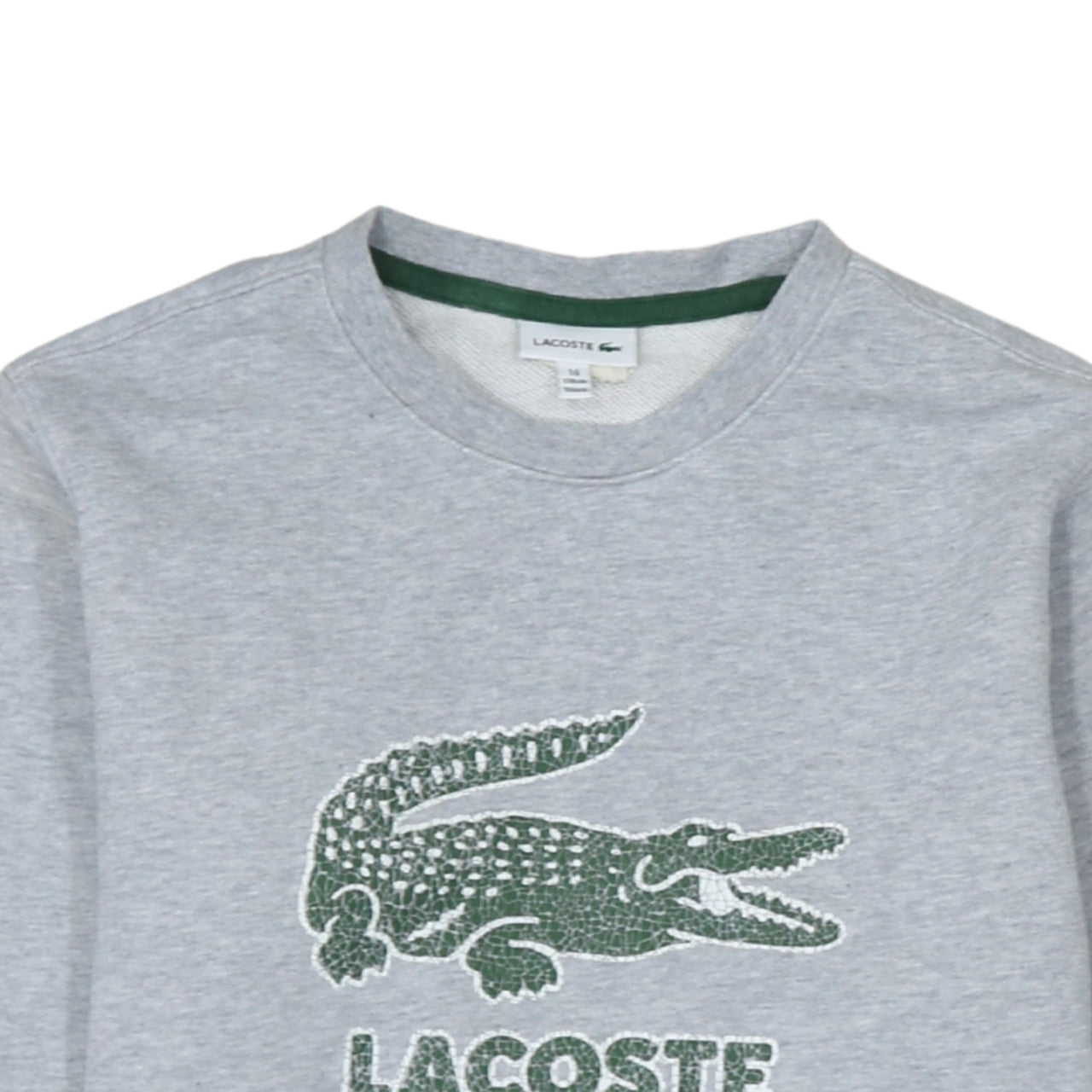 Boys UK Size 16 Years Lacoste Grey Pullover Sweatshirt