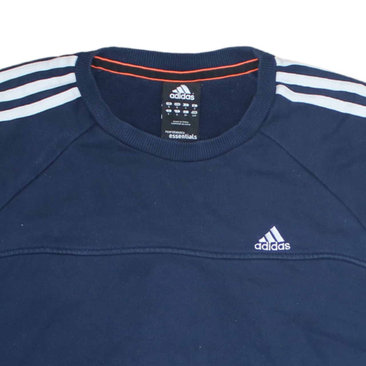 Mens UK Size S adidas Blue Pullover Sweatshirt