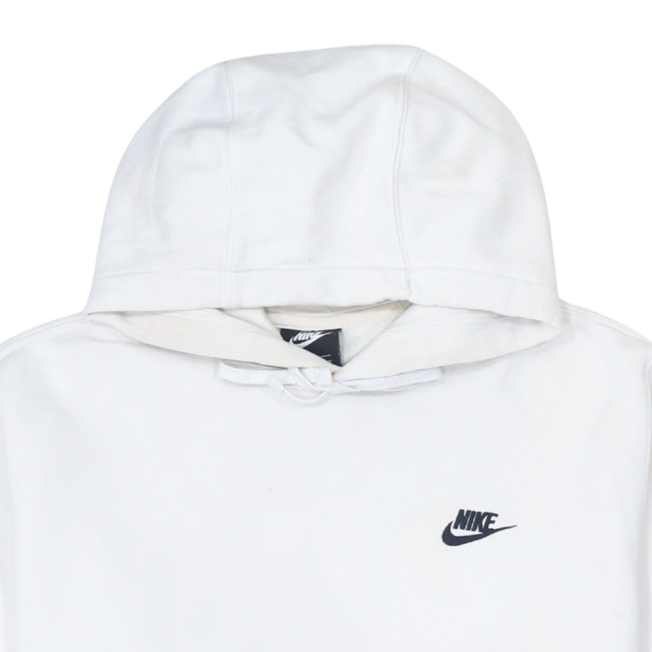 Mens UK Size M Nike White Pullover Hoodie