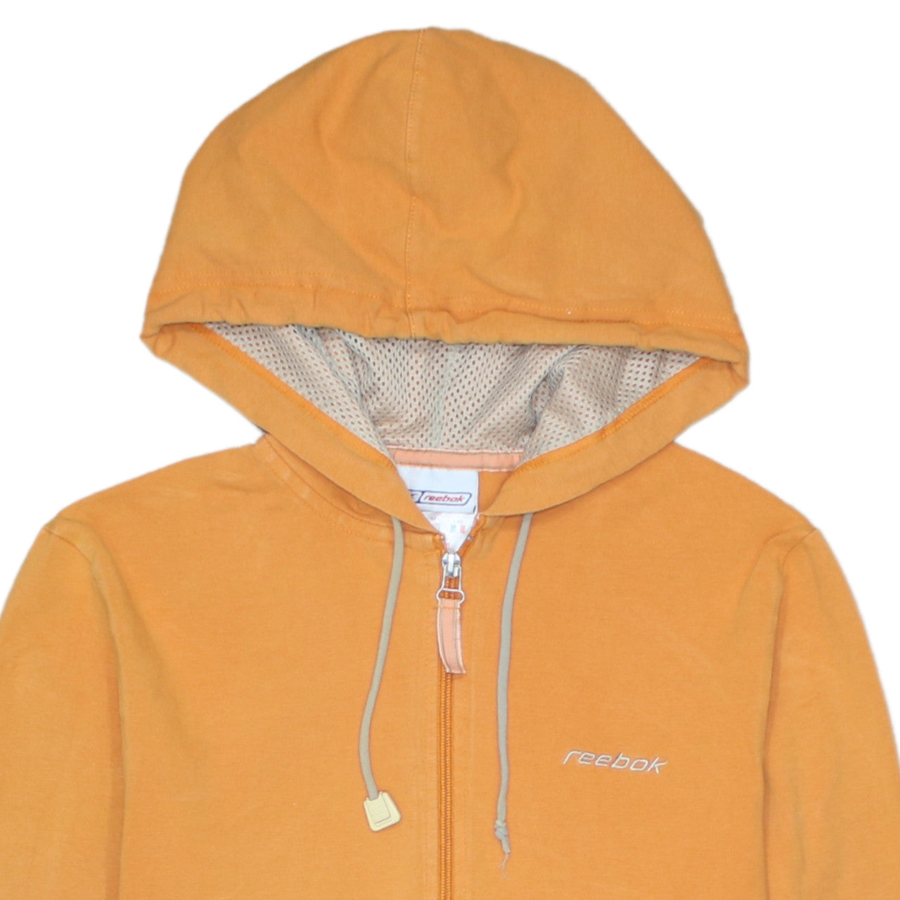 Womens UK Size 14 Reebok Orange Full Zip Hoodie