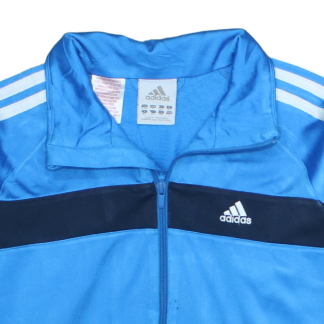 Boys UK Size 14 Years adidas Blue Full Zip Hoodie