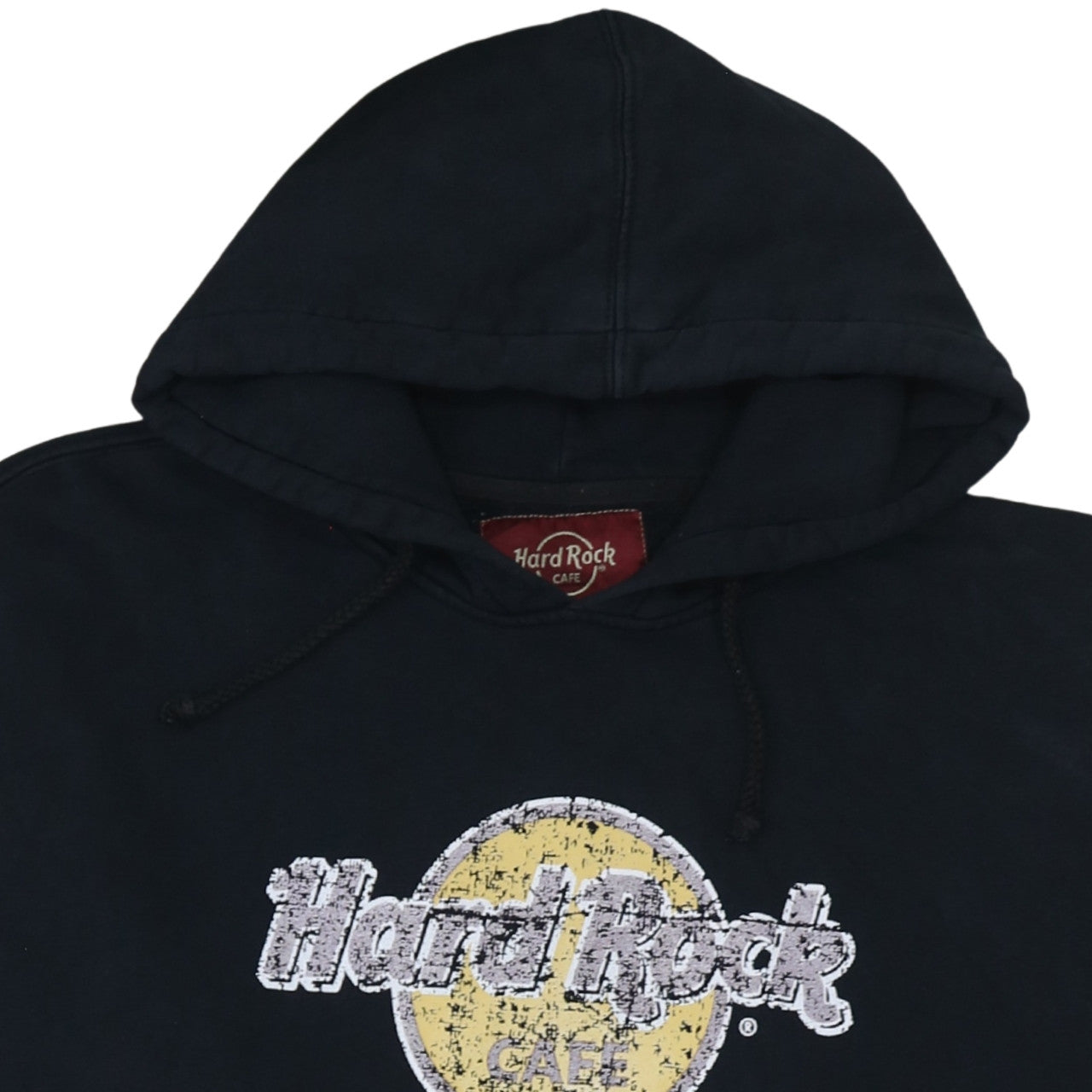 Mens UK Size XL Hard Rock Cafe Black Pullover Hoodie