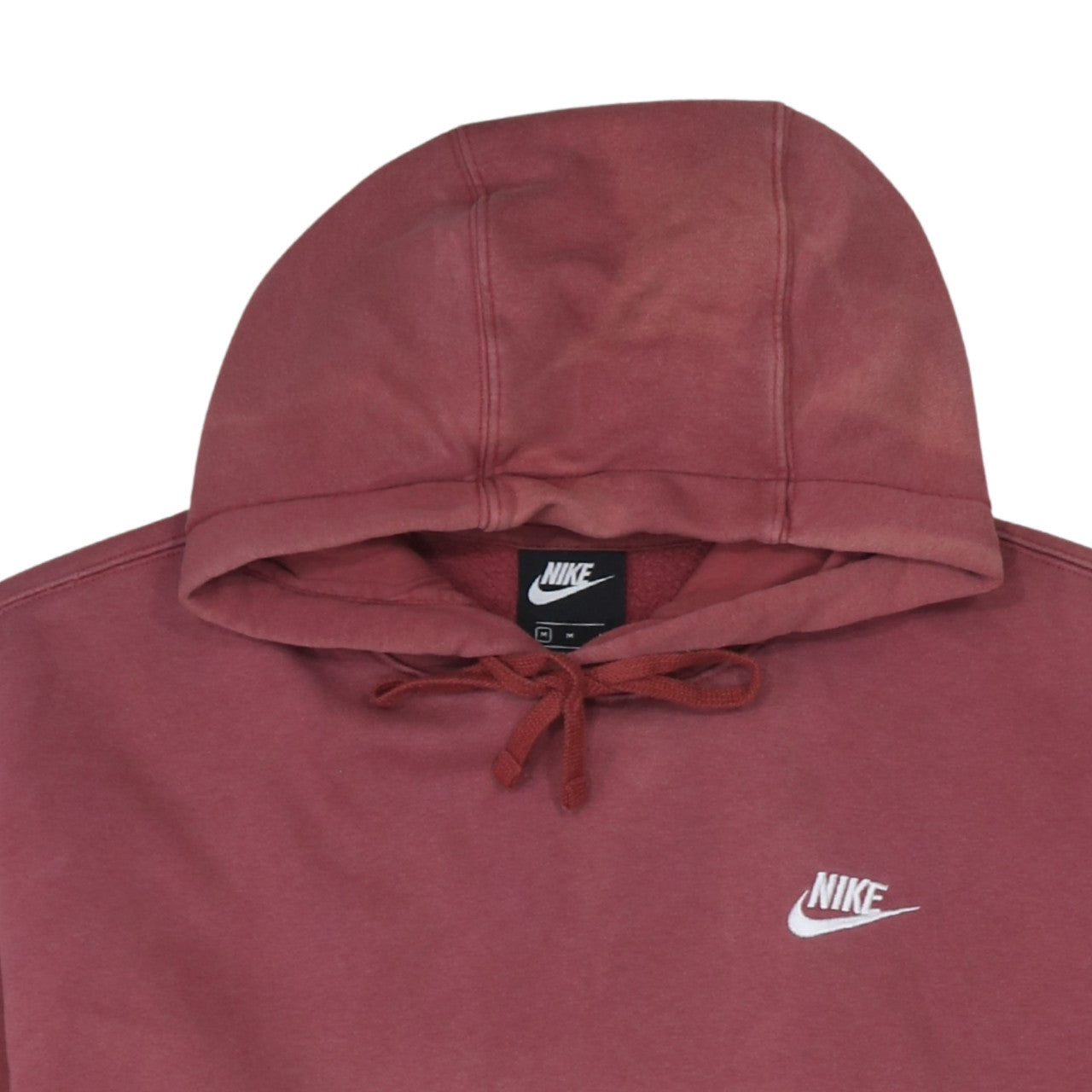 Mens UK Size M Nike Red Pullover Hoodie