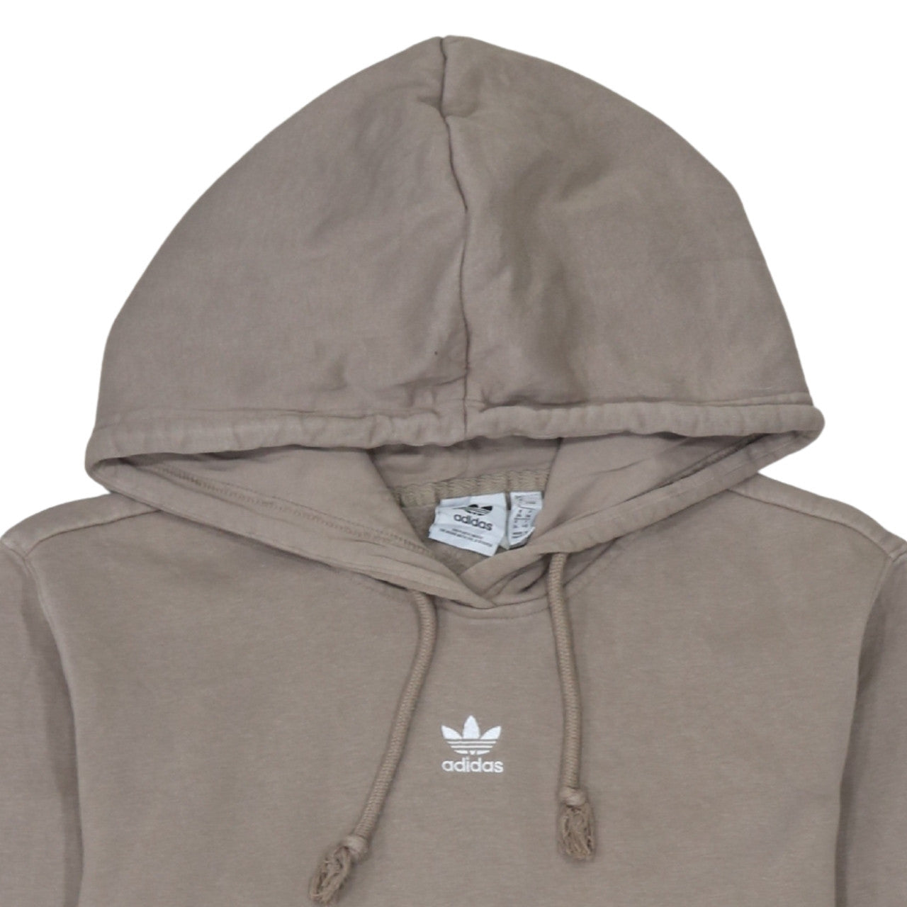 Womens UK Size 8 adidas Beige Pullover Hoodie