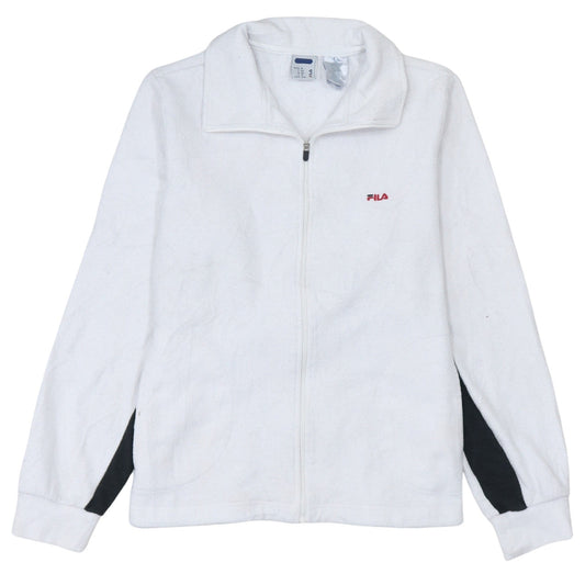 Womens UK Size 12 FILA White Basic Jacket