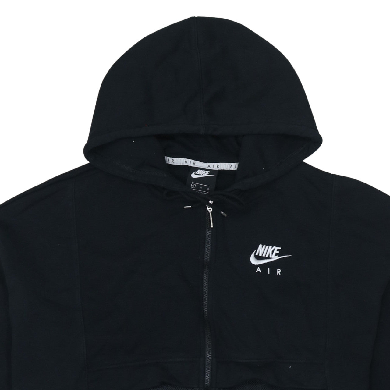 Womens UK Size XL Nike Black Full Zip Hoodie