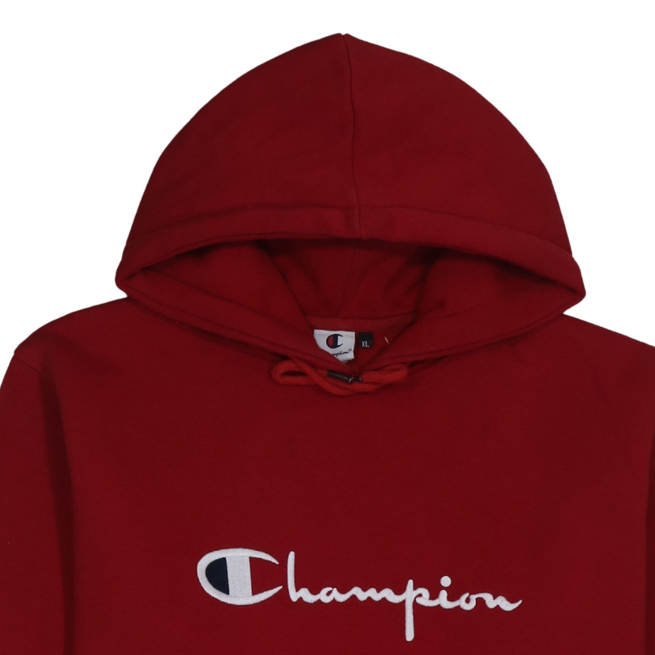 Mens UK Size XL Champion Red Pullover Hoodie