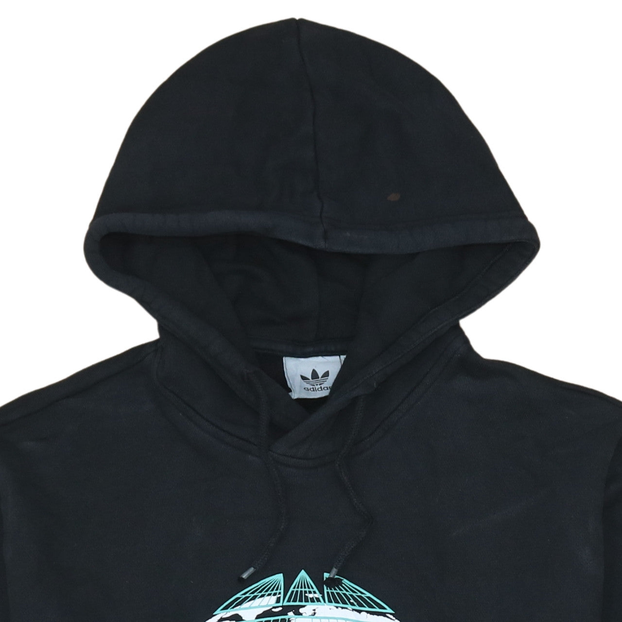 Mens UK Size L adidas Black Pullover Hoodie