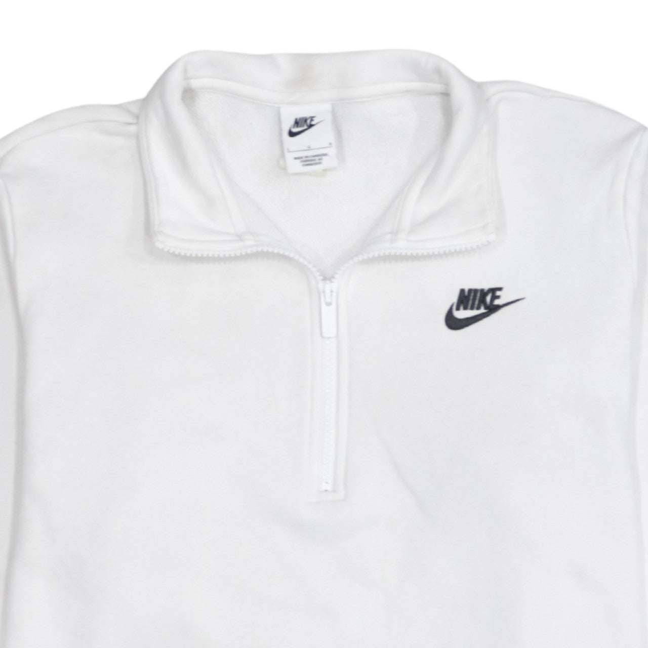 Womens UK Size L Nike White Pullover Sweatshirt
