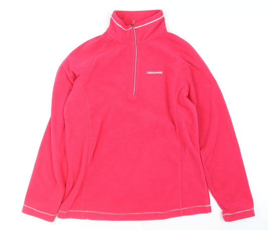 Womens UK Size 12 Craghoppers Pink Hiking Walking Gym & Training Jacket