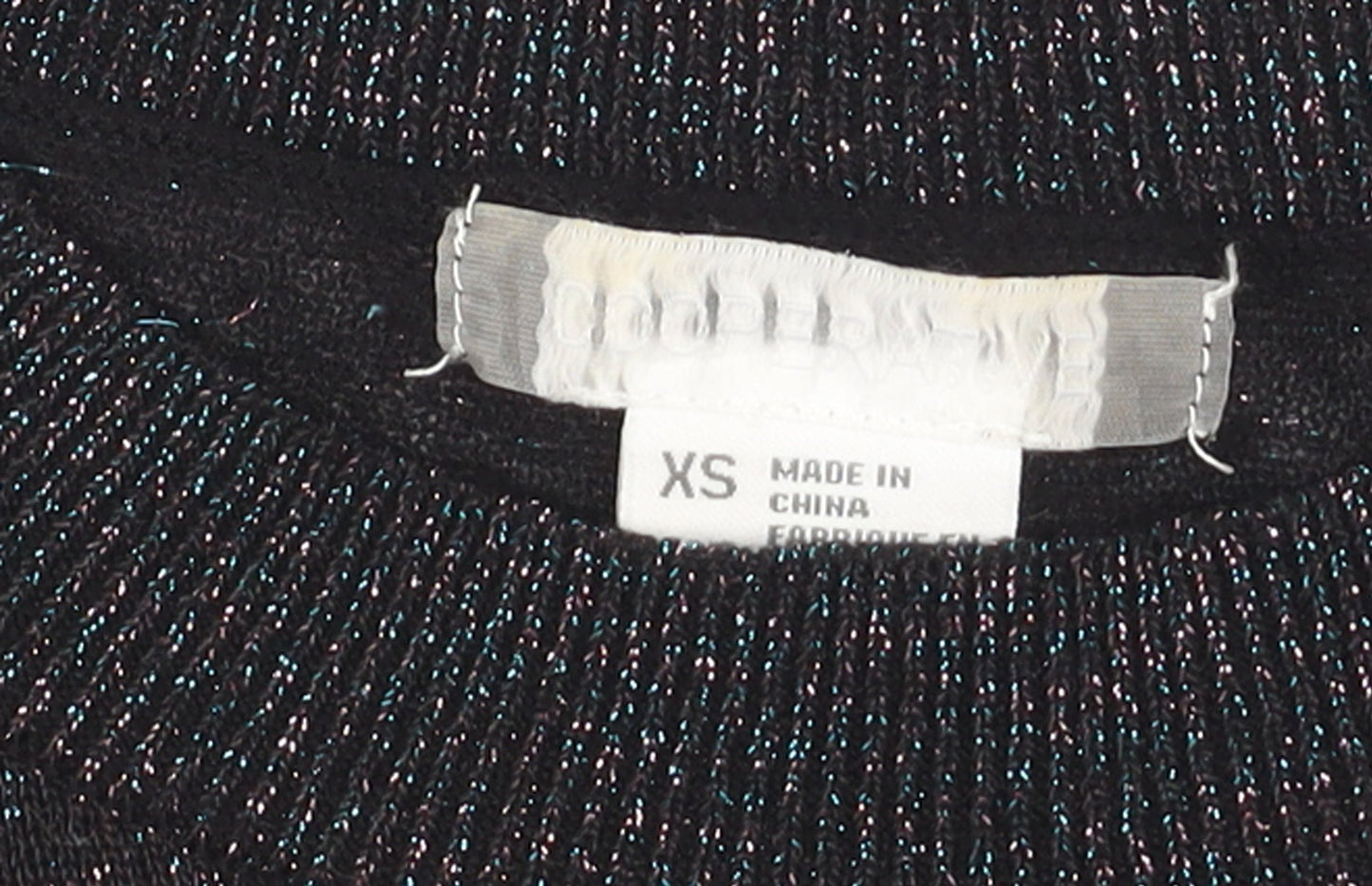 Womens UK Size XS Cooperative Black Pullover Jumper