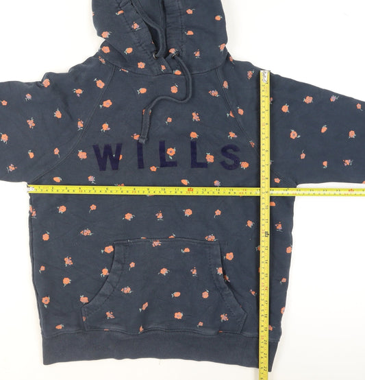 Womens UK Size 10 Jack Wills Blue Pullover Hoodie