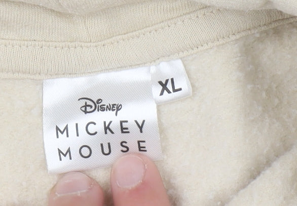Womens UK Size XL Disney Beige Pullover Hoodie