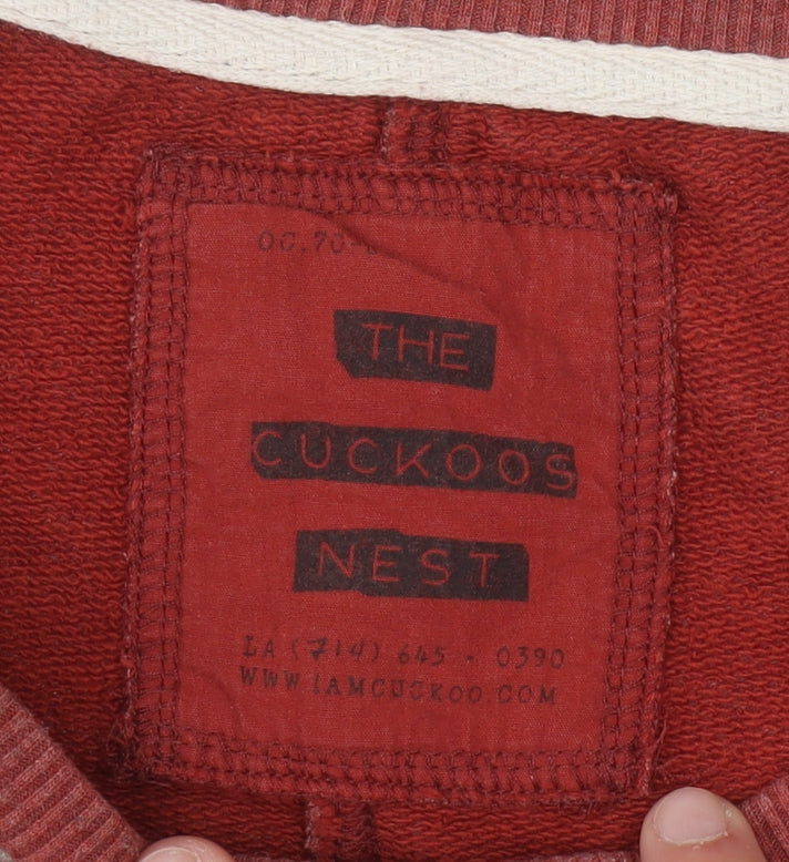Mens UK Size M The Cuckoos Nest Red Pullover Sweatshirt