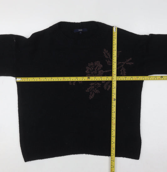 Womens UK Size 10 NEXT Black Pullover Jumper