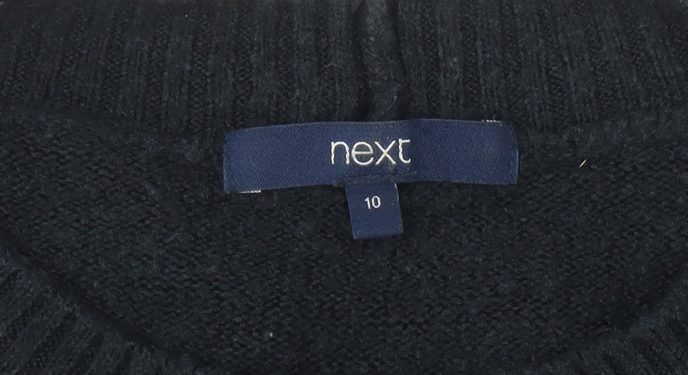 Womens UK Size 10 NEXT Black Pullover Jumper