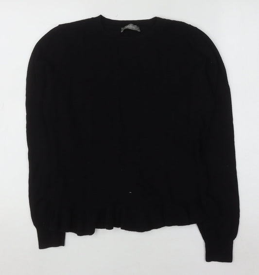 Womens UK Size M Oasis Black Pullover Jumper