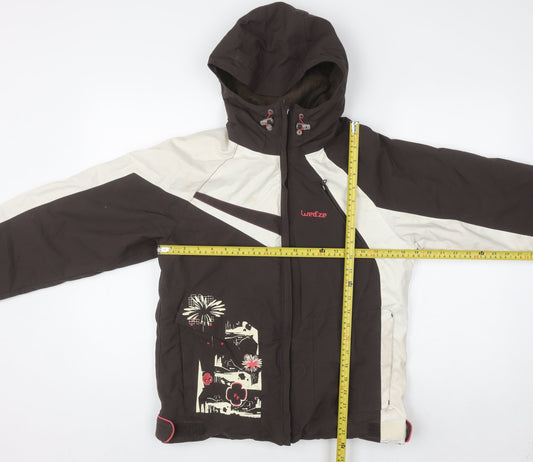 Girls UK Size 8 Wedze Brown Ski Jacket